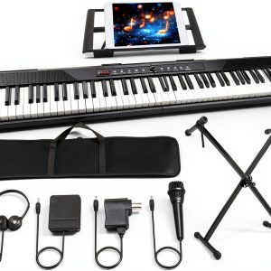 Crrtvt 88-Key Electric Digital Piano for Adults-0